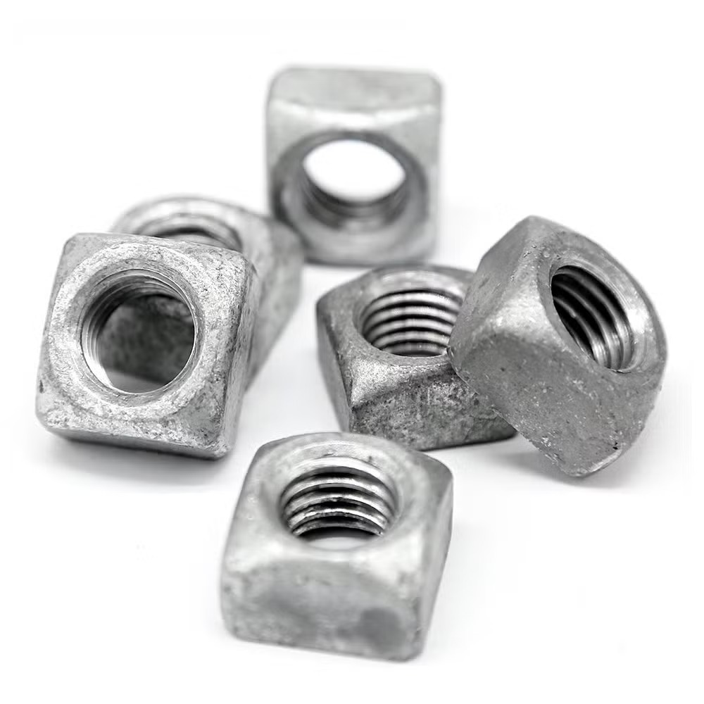 Regular square nut hot dip galvanized 5