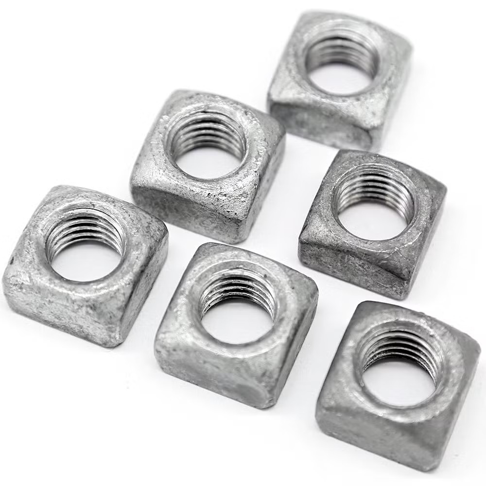 Regular square nut hot dip galvanized 6